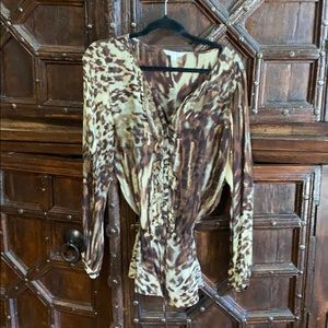 Cabi blouse - leopard print